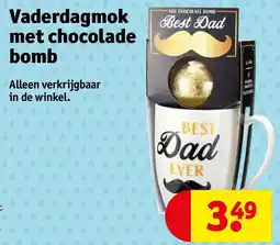 Kruidvat Vaderdagmok met chocolade bomb aanbieding
