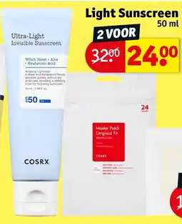 Kruidvat Light Sunscreen 50 ml aanbieding