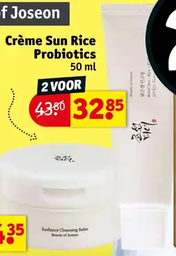 Kruidvat Crème Sun Rice Probiotics aanbieding