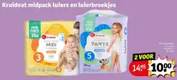 Kruidvat Kruidvat midpack luiers en luierbroekjes aanbieding