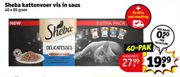 Kruidvat Sheba kattenvoer vis in saus aanbieding