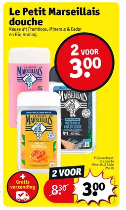 Kruidvat Le Petit Marseillais douche aanbieding