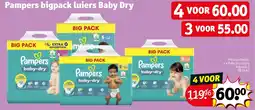 Kruidvat Pampers bigpack luiers Baby Dry aanbieding