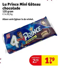 Kruidvat Lu Prince Mini Gâteau chocolade aanbieding