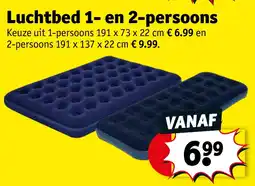 Kruidvat Luchtbed 1- en 2-persoons aanbieding