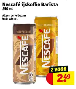 Kruidvat Nescafé ijskoffie Barista aanbieding