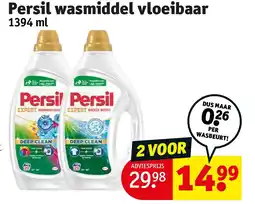 Kruidvat Persil wasmiddel vloeibaar aanbieding