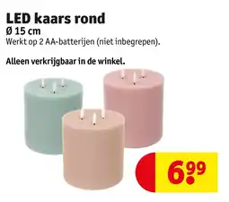 Kruidvat LED kaars rond aanbieding