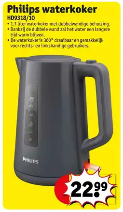 Kruidvat Philips waterkoker aanbieding