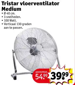 Kruidvat Tristar vloerventilator Medium aanbieding