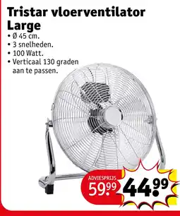 Kruidvat Tristar vloerventilator Large aanbieding