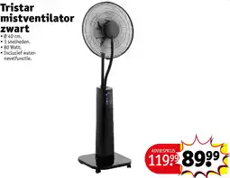 Kruidvat Tristar mistventilator zwart aanbieding