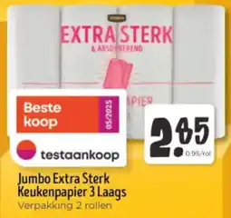 Jumbo Jumbo Extra Sterk Keukenpapier 3 Laags aanbieding