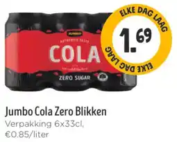 Jumbo Jumbo Cola Zero Blikken aanbieding