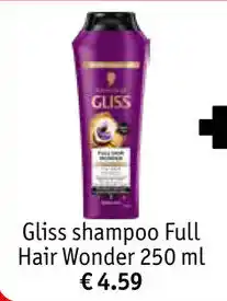 Kruidvat Gliss shampoo Full Hair Wonder aanbieding