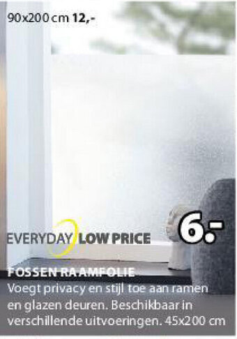 Jysk Fossen Raamfolie aanbieding