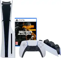 Coolblue PlayStation 5 Slim Disc Edition + Call of Duty: Black Ops 6 + Station de Charge aanbieding