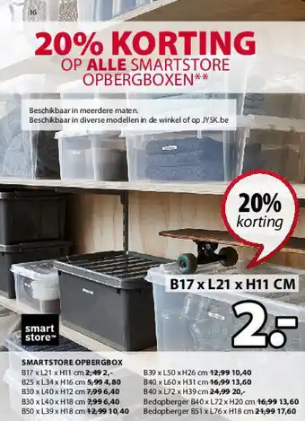 Jysk Smarstore Opbergbox aanbieding