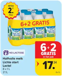 Carrefour Market Halfvolle melk Lichte start Lactel aanbieding