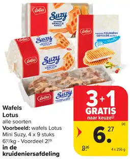 Carrefour Market Wafels Lotus aanbieding