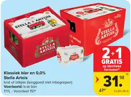Carrefour Market Klassiek bier en 0,0% Stella Artois aanbieding