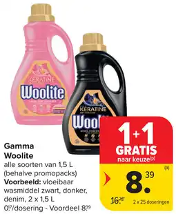 Carrefour Market Gamma Woolite aanbieding