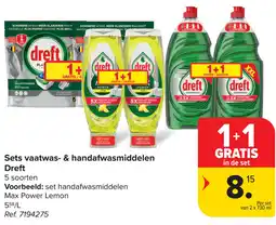 Carrefour Market Sets vaatwas- & handafwasmiddelen Dreft aanbieding