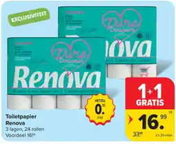 Carrefour Market Toiletpapier Renova aanbieding