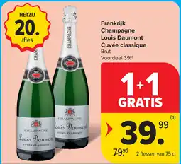 Carrefour Market Frankrijk Champagne Louis Daumont Cuvée classique Brut aanbieding