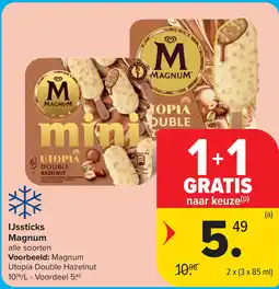 Carrefour Market IJssticks Magnum aanbieding