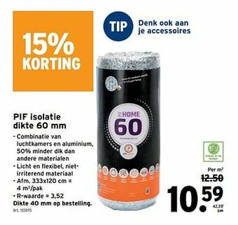 GAMMA Pif isolatie aanbieding