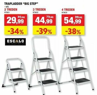 Hubo Trapladder big step 2 treden aanbieding