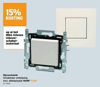 GAMMA Niko intense inbouwschakelmateriaal aanbieding