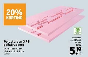 GAMMA Polystyreen xps geëxtrudeerd aanbieding