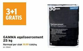 GAMMA Gamma egaliseercement aanbieding