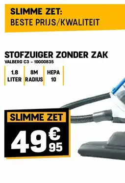 Electro Depot STOFZUIGER ZONDER ZAK aanbieding