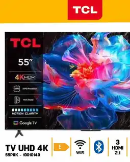 Electro Depot TCL 55'' UHD 4K TV aanbieding