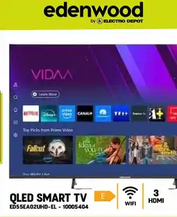 Electro Depot EDENWOOD ED55EA02UHD-EL - TV 55 QLED SMART aanbieding