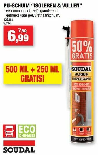 Hubo Pu-schuim isoleren + vullen aanbieding