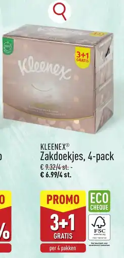 ALDI Kleenex zakdoekjes aanbieding