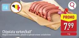 ALDI Chipolata varken kalf aanbieding