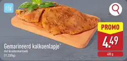 ALDI Gemarineerd kalkoenlapje aanbieding