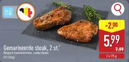 ALDI Gemarineerde steak aanbieding