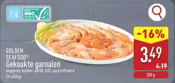 ALDI Golden seafood gekookte garnalen aanbieding