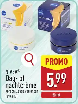 ALDI NIVEA Dag-of nachtcrème aanbieding