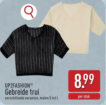 ALDI Up2fashion gebreide trui aanbieding