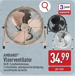ALDI Ambiano vloerventilator aanbieding