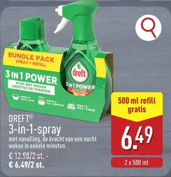 ALDI Dreft 3-in-1-spray aanbieding