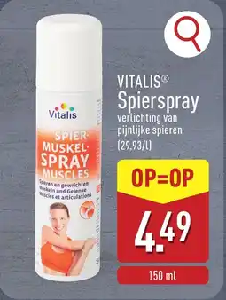 ALDI Vitalis spierspray aanbieding