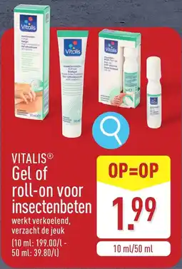 ALDI Vitalis gel of roll-on voor insectenbeten aanbieding